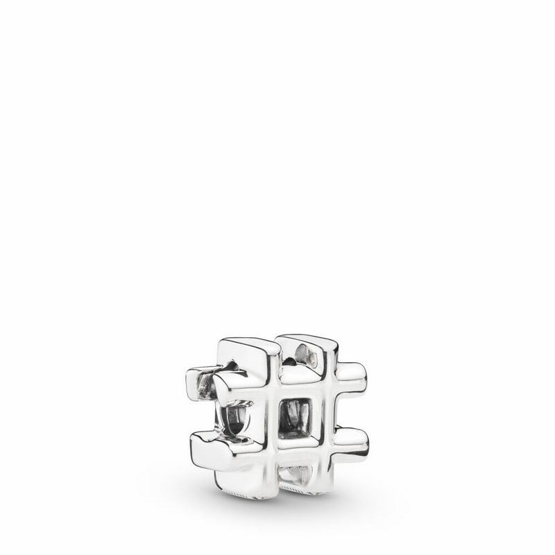 Pandora Hashtag Symbol Charm Ireland - Sterling Silver - 018346WAD